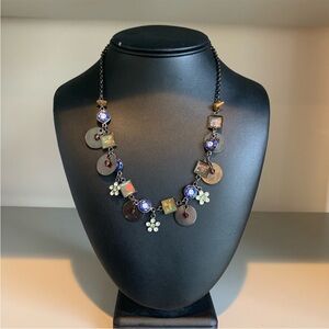 Elegant Multicolor Necklace with Charms